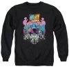 Trevco Men's Teen Titans Go! Burst Through Crewneck Sweatshirt New