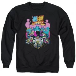 Trevco Men's Teen Titans Go! Burst Through Crewneck Sweatshirt New