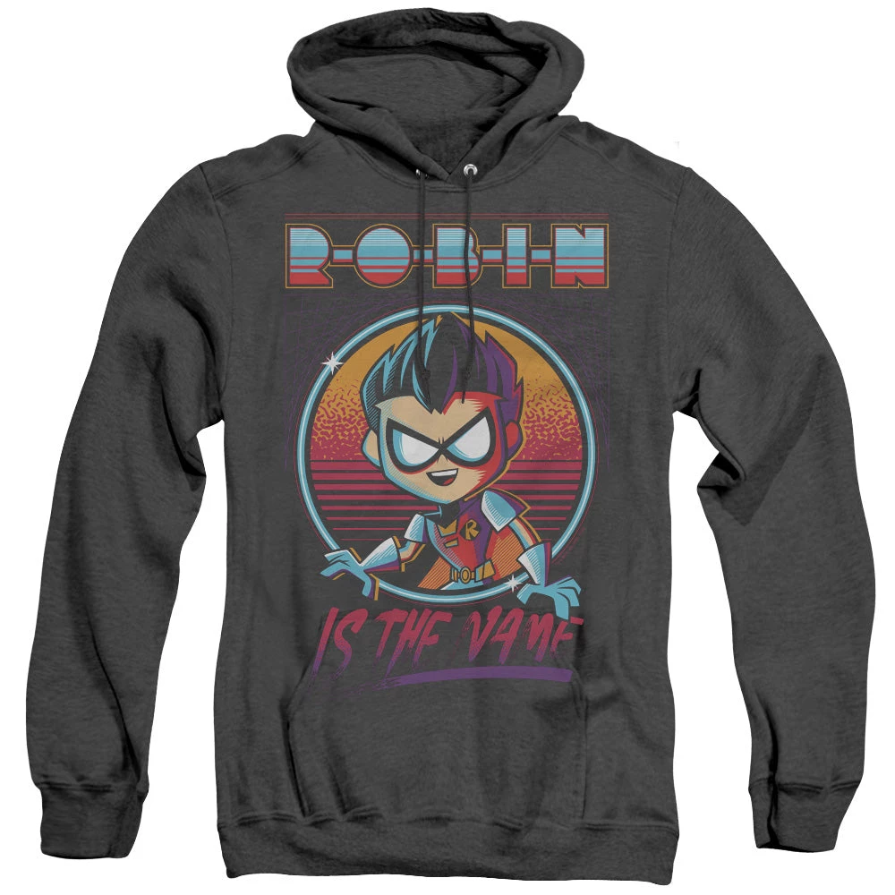 Trevco Men's Teen Titans Go! Robin Heather Pullover Hoodie New 1 Trevco Men's Teen Titans Go! Robin Heather Pullover Hoodie New