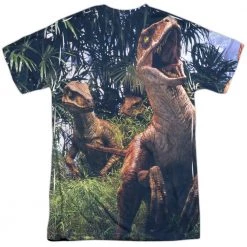 Trevco New Men's Jurassic Park Raptors Sublimated Tee