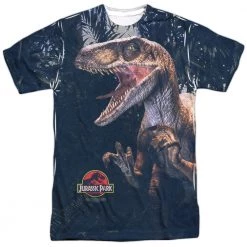 Trevco New Men's Jurassic Park Raptors Sublimated Tee