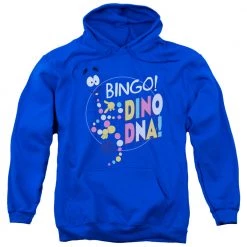 Trevco Men's Jurassic Park Bingo Dino Dna Pullover Hoodie New
