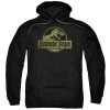 Trevco Men's Jurassic Park Distressed Logo Pullover Hoodie