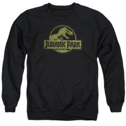Trevco Men's Jurassic Park Distressed Logo Sweatshirt New