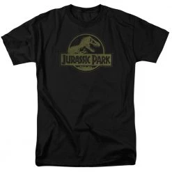 Trevco Men's Jurassic Park Distressed Logo Tee