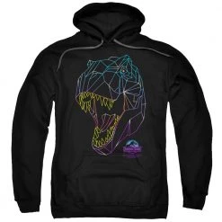 Trevco New Men's Jurassic Park Neon T-Rex Pullover Hoodie
