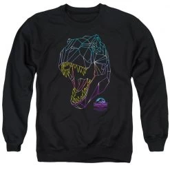 Trevco Men's Jurassic Park Neon T-Rex Sweatshirt