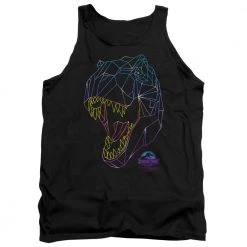 Trevco New Men's Jurassic Park Neon T-Rex Tank Top