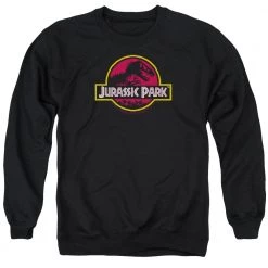 Trevco New Men's Jurassic Park 8-Bit Logo Sweatshirt