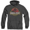Trevco Men's Jurassic Park 25Th Anniversary Logo Heather Pullover Hoodie