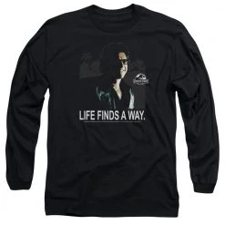 Trevco Men's Jurassic Park Life Finds A Way Long Sleeve Tee