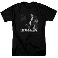 Trevco New Men's Jurassic Park Life Finds A Way Tee