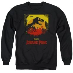 Trevco Men's Jurassic Park Welcome To Jp Crewneck Sweatshirt