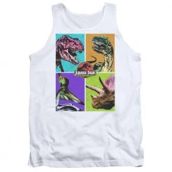 Trevco New Men's Jurassic Park Prehistoric Block Tank Top