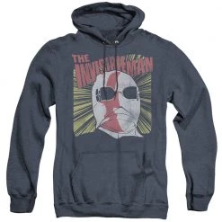 Trevco Men's The Invisible Man Portrait Heather Pullover Hoodie New
