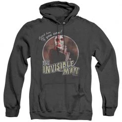 Trevco Men's The Invisible Man Catch Him If You Can Heather Pullover Hoodie
