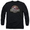 Trevco Men's Jurassic Park Logo Long Sleeve Tee