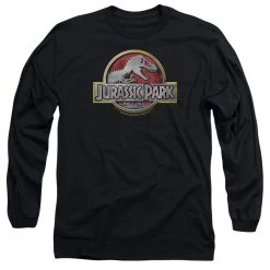 Trevco Men's Jurassic Park Logo Long Sleeve Tee