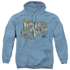 Trevco Men's Jurassic Park Greetings From JP Pullover Hoodie New
