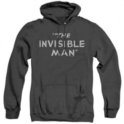 Trevco New Men's The Invisible Man Title Card Heather Pullover Hoodie
