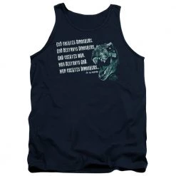 Trevco New Men's Jurassic Park God Creates Dinosaurs Tank Top