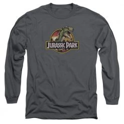 Trevco Men's Jurassic Park Retro Rex Long Sleeve Tee New