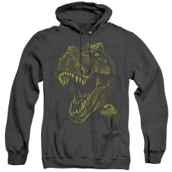 Trevco New Men's Jurassic Park Rex Mount Heather Pullover Hoodie