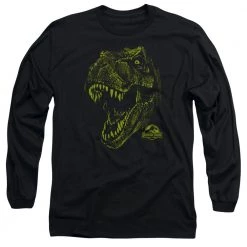 Trevco Men's Jurassic Park Rex Mount Long Sleeve Tee