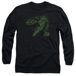 Trevco New Men's Jurassic Park Raptor Mount Long Sleeve Tee