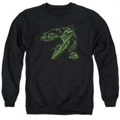 Trevco Men's Jurassic Park Raptor Mount Sweatshirt New