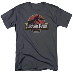 Trevco New Men's Jurassic Park Stone Logo Tee