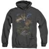 Trevco New Men's Jurassic Park Happy Family Heather Pullover Hoodie