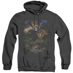 Trevco New Men's Jurassic Park Happy Family Heather Pullover Hoodie