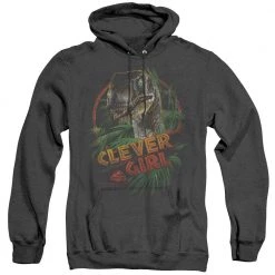 Trevco Men's Jurassic Park Clever Girl Heather Pullover Hoodie