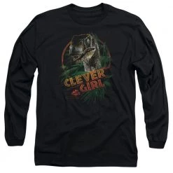 Trevco New Men's Jurassic Park Clever Girl Long Sleeve Tee