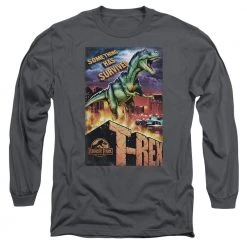 Trevco Men's Jurassic Park Rex In The City Long Sleeve Tee