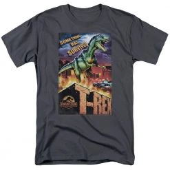 Trevco Men's Jurassic Park Rex In The City Tee