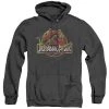 Trevco Men's Jurassic Park Something Has Survived Heather Pullover Hoodie New