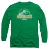 Trevco Men's Jurassic Park Jp Orange Long Sleeve Tee New