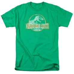 Trevco Men's Jurassic Park Jp Orange Tee