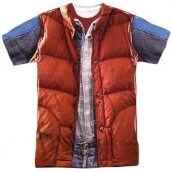 Trevco Men's Back To The Future Mcfly Vest Sublimated Tee