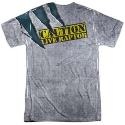 Trevco New Men's Jurassic Park Live Raptor Sublimated Tee