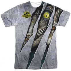 Trevco New Men's Jurassic Park Live Raptor Sublimated Tee