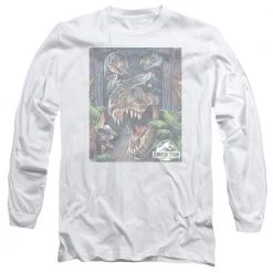 Trevco New Men's Jurassic Park Giant Door Long Sleeve Tee