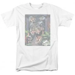 Trevco Men's Jurassic Park Giant Door Tee New