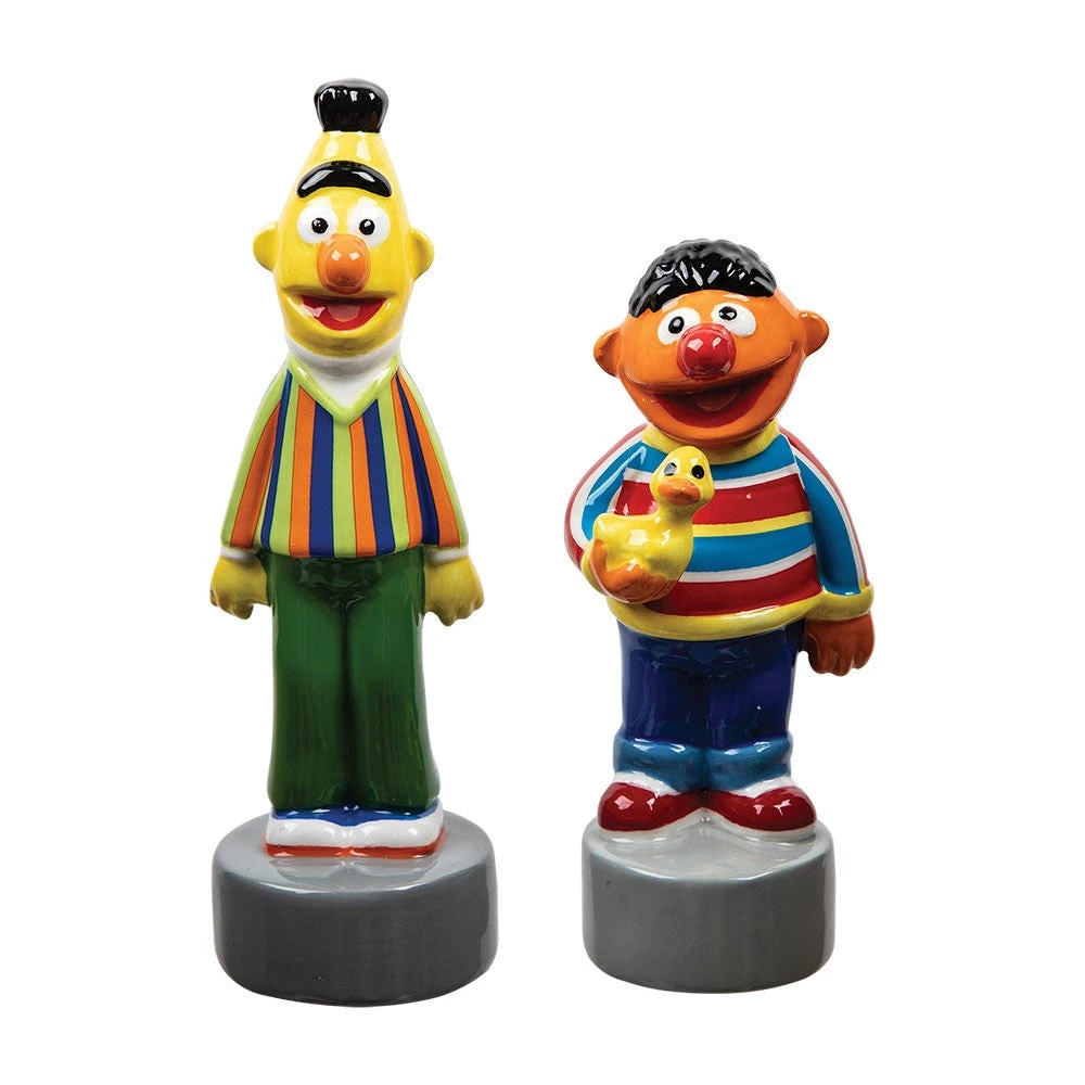 Bioworld Sesame Street Bert & Ernie Sculpted Ceramic Salt & Pepper Set 1 Bioworld Sesame Street Bert & Ernie Sculpted Ceramic Salt & Pepper Set