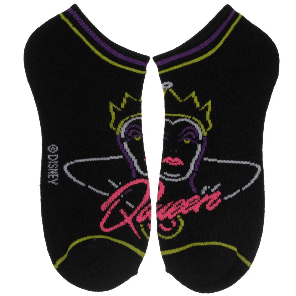 Bioworld Disney Villains 5 Pair Ankle Socks 2 Bioworld Disney Villains 5 Pair Ankle Socks