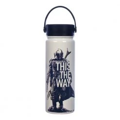 Bioworld Star Wars The Mandalorian 17 Oz. Uv Stainless Steel Bottle New
