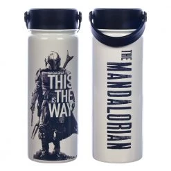 Bioworld Star Wars The Mandalorian 17 Oz. Uv Stainless Steel Bottle New