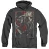 Trevco Men's Freddy Vs Jason Heather Pullover Hoodie